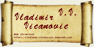 Vladimir Vicanović vizit kartica